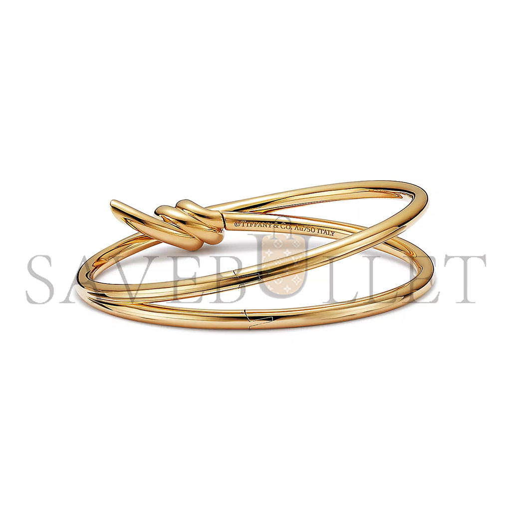 TIFFANY KNOT DOUBLE ROW HINGED BANGLE 68887232